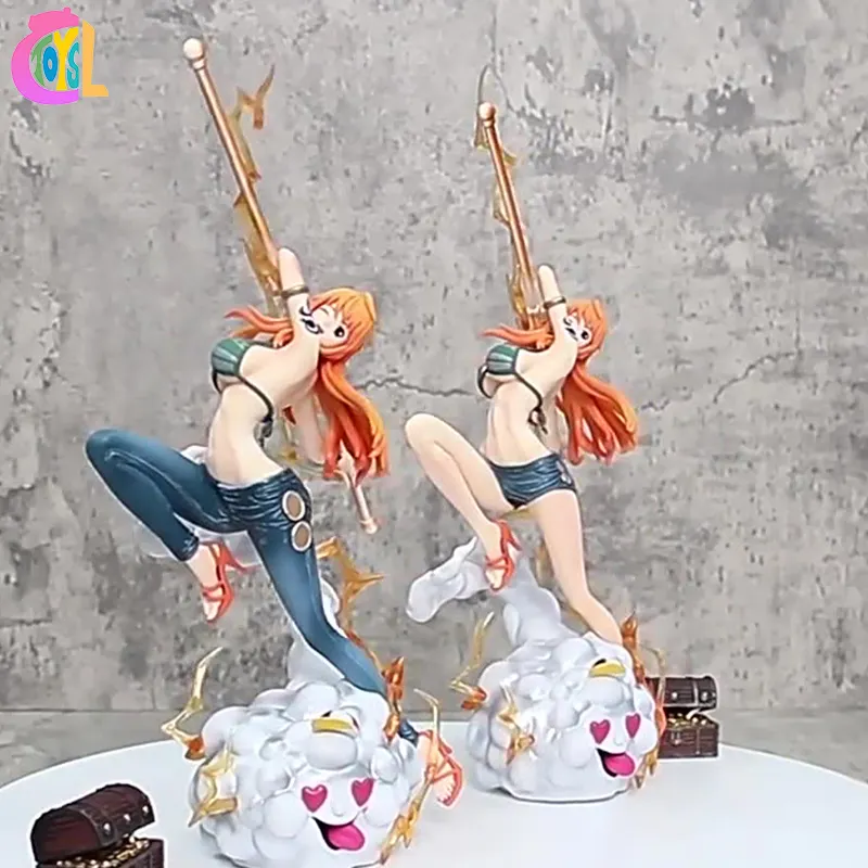 Eendelige Strohoed Groepsfiguur Groot Standbeeld Model Ornament Twee-Stijl Perifere Sexy Anime Groothandel