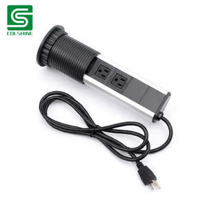 Colshine新款欧洲标准弹出式插座，带<span class=keywords><strong>USB</strong></span>端口安全认证，适合办公室家庭使用