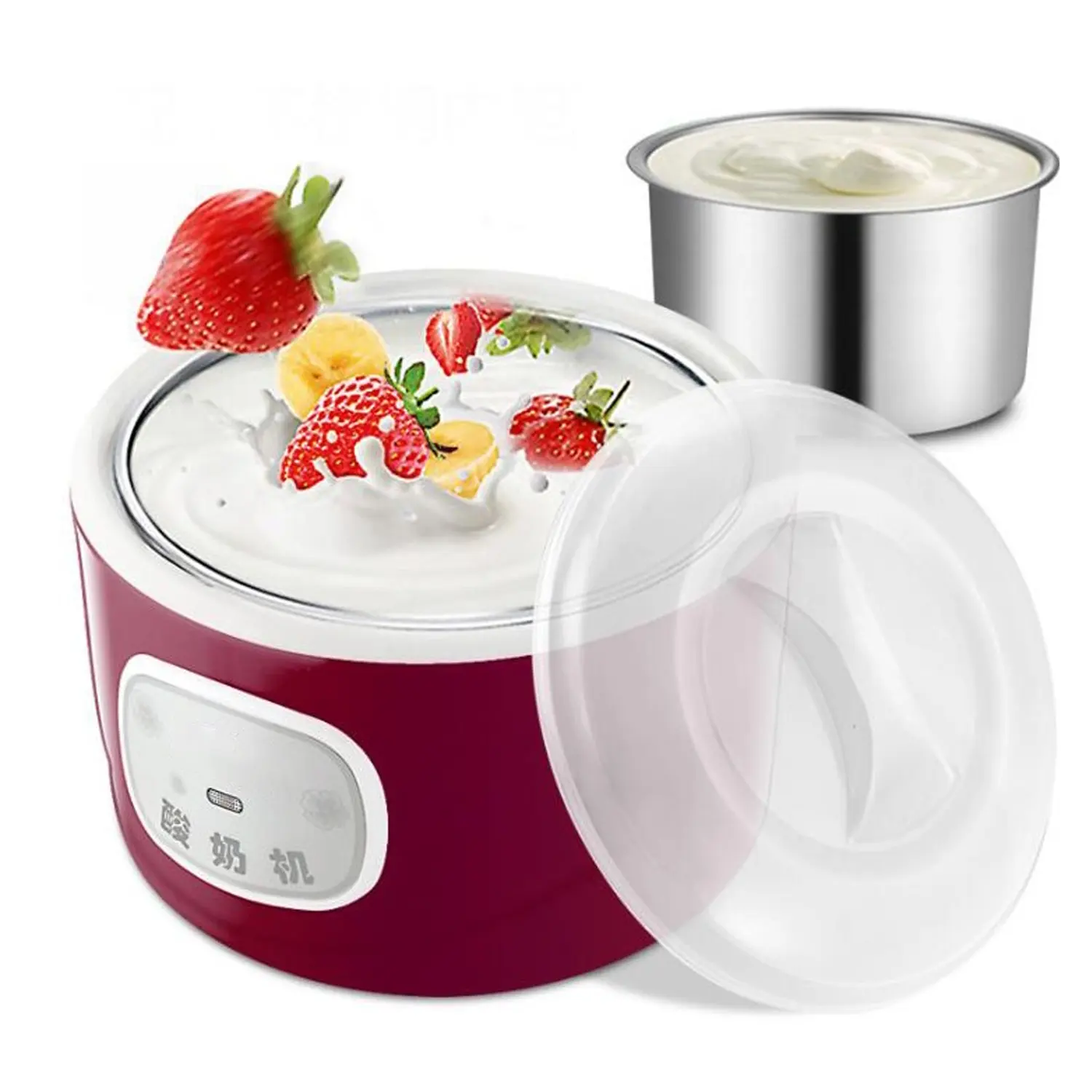 Mini fabricante de yogur portátil 15W 1L control de temperatura fácil para uso doméstico