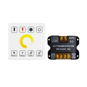 Kablosuz 86 dokunmatik panel RF led kontrol 30A yüksek güç kablolama ücretsiz tek renk CCT CW WW RGB Dimmer LED şerit denetleyicisi - Product Image 1