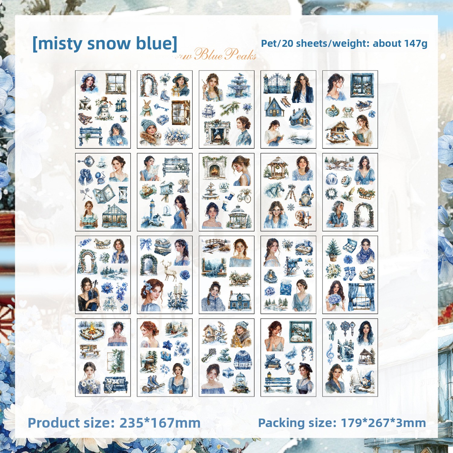 D Mist Snow Blue Summit