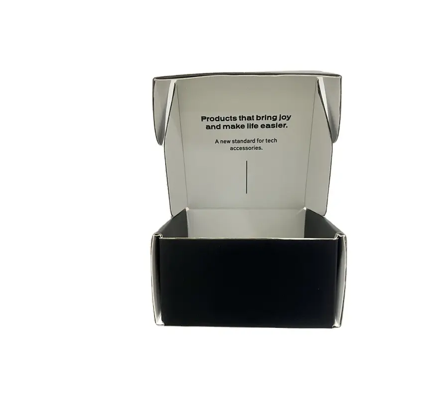 Cartão Reciclável Personalizado Mailer Box Consumer Electronics Gift Packaging Box Caixa Usb Preta Embalagem Produtos Eletrônicos