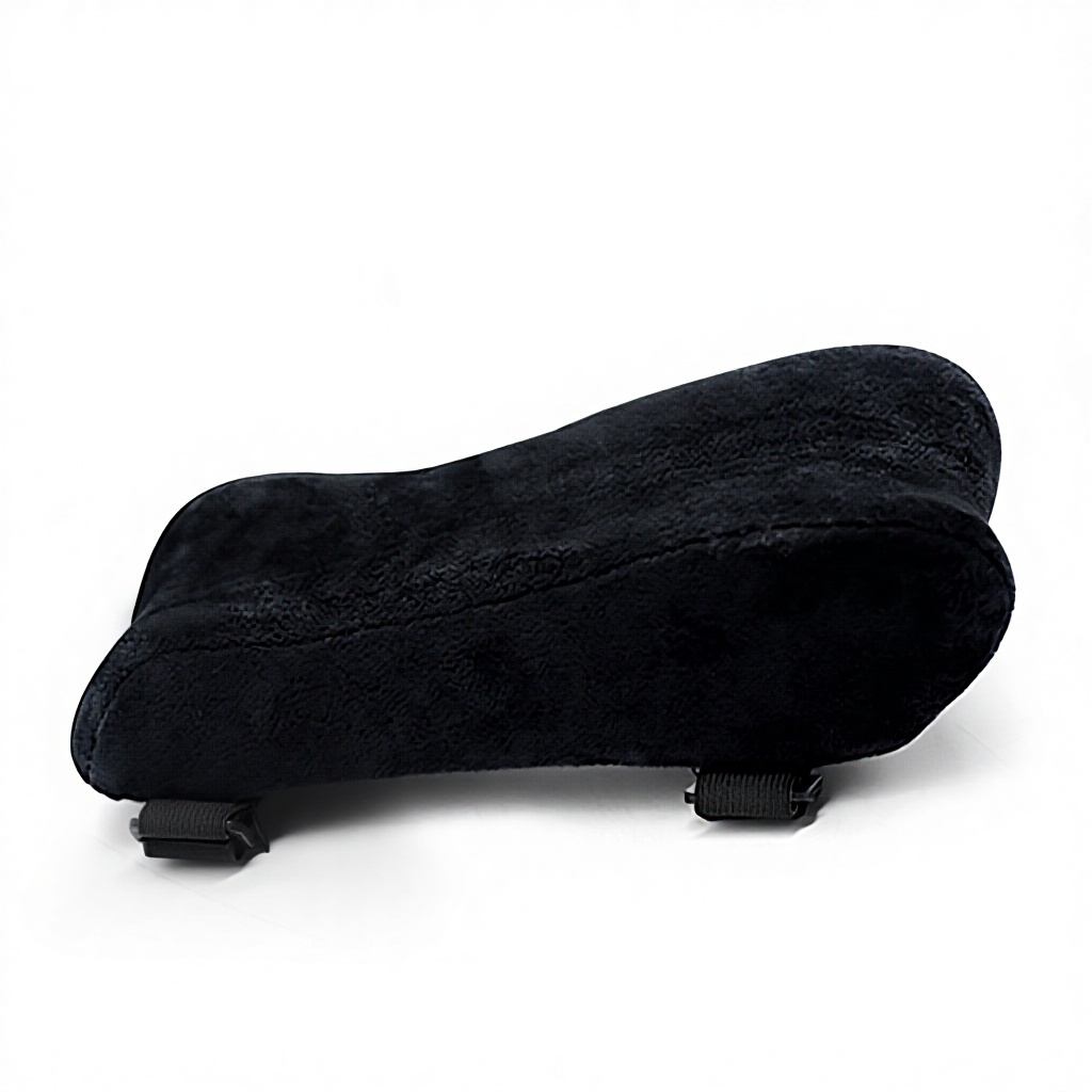 Coussin d'accoudoir en velours noir - pièce unique