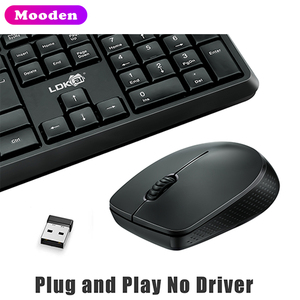 Conjunto de teclado y ratón inalámbricos para ordenador portátil, combinación de teclado y ratón a prueba de agua para oficina, D RG-70, 2,4G - Product Image 2