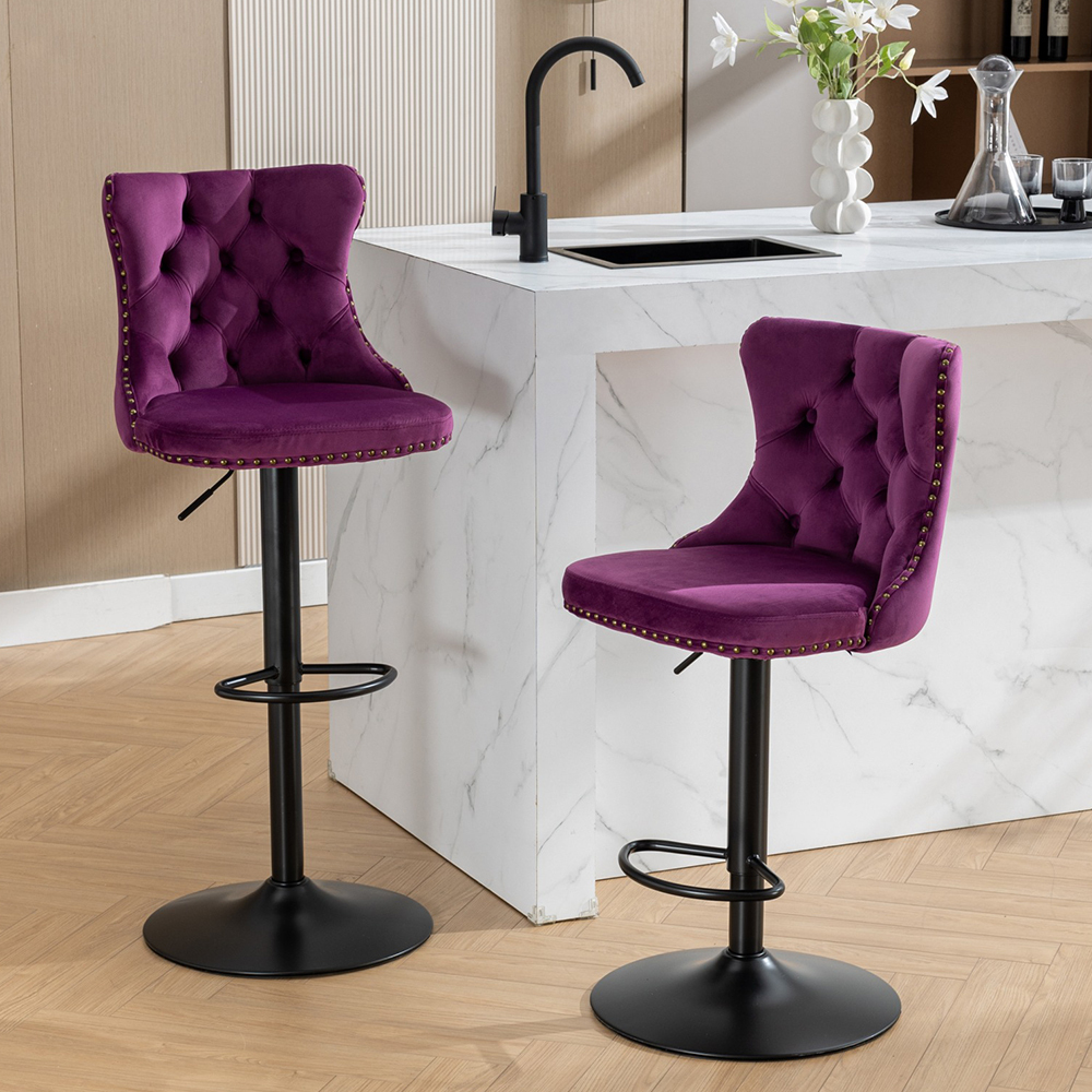 Jambe violet-noir