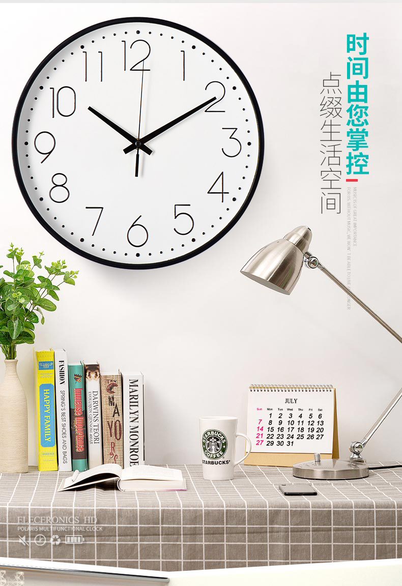 3d home decoration decorative modern plastic creative nordic wall clock simple