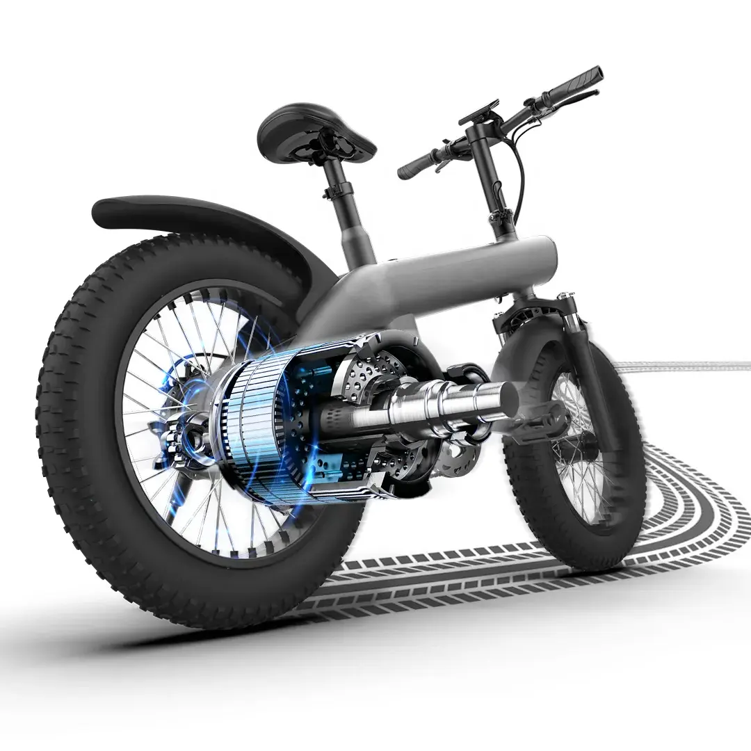 دراجة كهربائية قابلة للطي 20 بوصة الإطارات الدهنية Ebike 48v w دراجة جبلية كهربائية دراجة كهربائية كهربائية بقوة مساعدة دراجة كهربائية