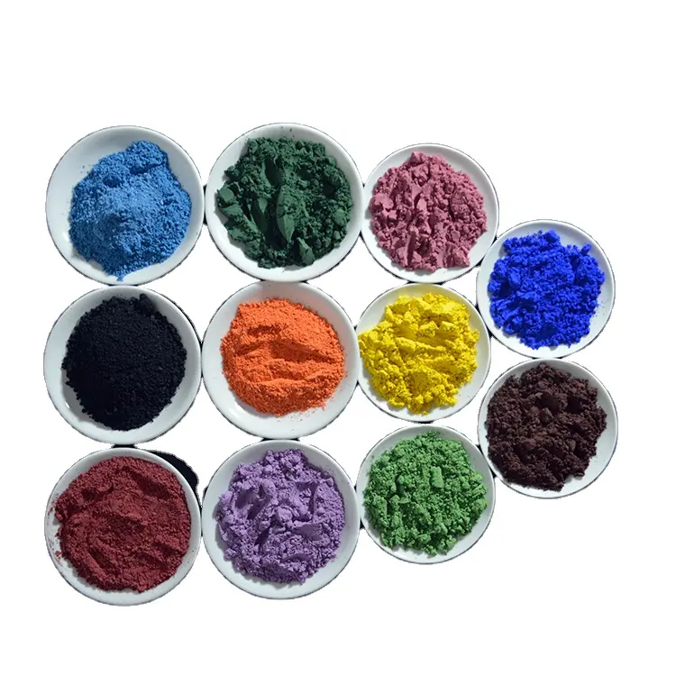 Yüksek ısıya dayanıklı seramik sır ve sır pigment altında kırmızı/sarı/gri/yeşil/kahverengi/kobalt mavisi