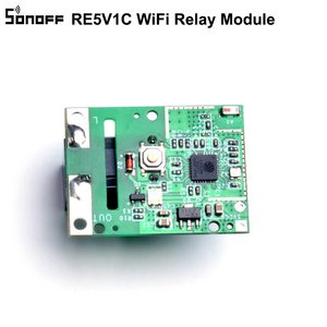 RE5V1C 1-10ชิ้นสวิตช์ sonoff WiFi DIY โมดูลรีเลย์5V DC สมาร์ทไร้สาย inching/แอปล็อคตัวเอง/เปิด/ปิดระยะไกลด้วยเสียง - Product Image 2