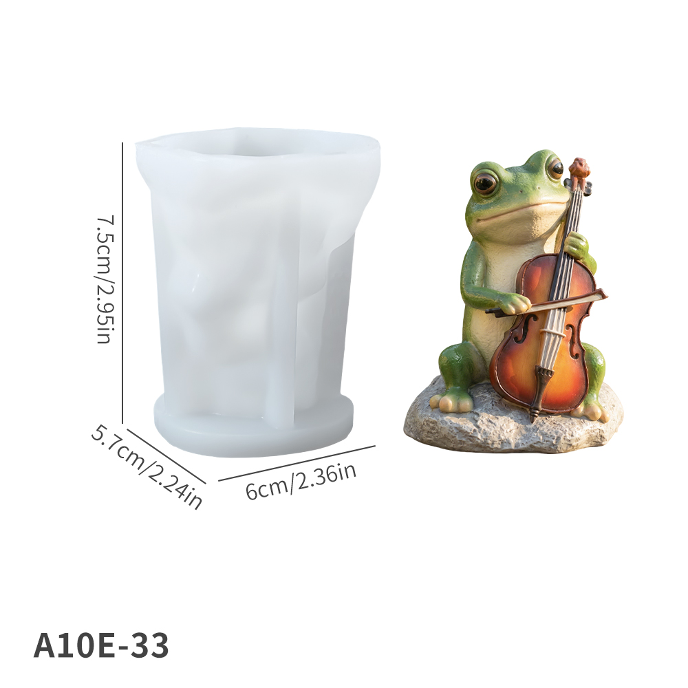 Moule grenouille pour violoncelle blanc