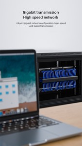 Dtech高品質ネットワークCAT6シールドパッチパネルコンピュータルーム配線監視センターに適しています - Product Image 3
