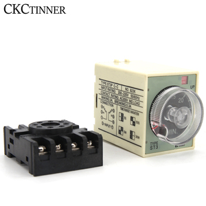 ST3Pシリーズ電源オン遅延リレーST3P A-A/B/C/D/E/F/G (AC 380V 220V 110V DC 24V) 8ピンベースの電源オン遅延 - Product Image 1