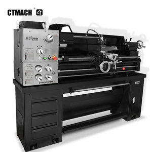 מכונת מחרטה 1000 מ""מ למכונת מחרטה מתכת CT3710 מחיר עם מחרטת מיטה שטוחה אופקית - Product Image 1