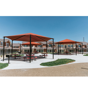 In Stock In tessuto HDPE parasole vela protezione UV rettangolo parasole tenda da sole per cortili e attività all'aperto - Product Image 2