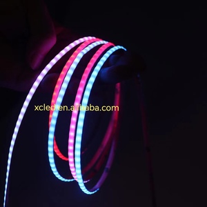 Тонкий 5 мм Радужный цвет мечты смарт-RGB гибкий COB светодиодные полосы DC 5 В 160 светодиод RGBIC адресуемые полосы WS2811 PCB контроллер