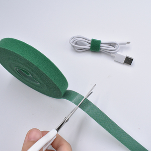 Adjustable Nylon Cable Ties Reusable <strong>Elastic</strong> Band <strong>with</strong> Back-to-Back <strong>Hook</strong> and <strong>Loop</strong> Strap Fastener Colorful Design - Product Image 3