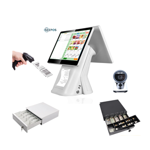 ระบบ POS สำหรับร้านอาหารแบบออลอินวัน ขนาด 15.6 นิ้ว พร้อม Windows 7-11 และ Android 11-14 รองรับ Google GMS Play Store, NFC, QR และเครื่องพิมพ์สำหรับจุดขาย - Product Image 2