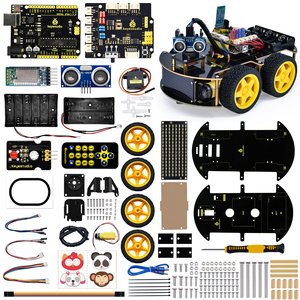 Keyestudio-Kits de Robótica Multiusos para Niños, Juguete de Codificación a Vapor, Robots Robóticos de Vástago, Coche V2.0 para Arduino, 4Wd Bt - Product Image 4