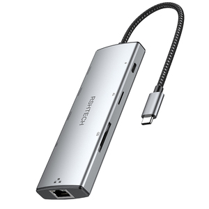 8-in-1 <strong>Usb</strong> <strong>Type</strong> <strong>C</strong> Hub <strong>Adapter</strong> Usb3.1 Sd Tf Docking Station Pd Switcher Hub Ethernet <strong>Adapter</strong> for Mobile Tablet Docking Station - Product Image 1