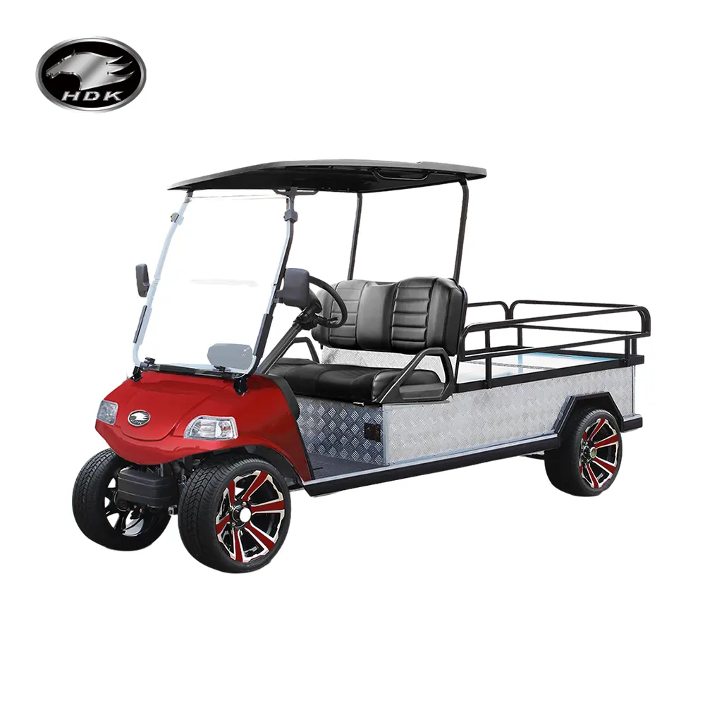 Hdk Evolutie Heavy Duty Scooters Buggy 4 Seat Trolley Auto Met Cargo Box Elektrische Golfkar Utility Voertuig Mini Truck