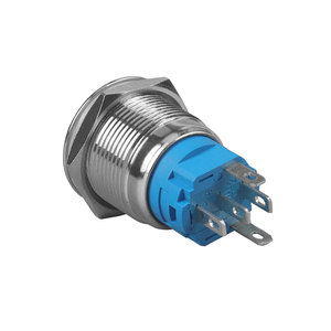 12v 24v 12mm 16mm 16mm mandallama basma düğmesi anahtarı 5 Pin ON-OFF push button anahtarı LED güç anahtarı - Product Image 4