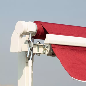 12' X 10' Manual Retractable Awning with with Adjustable and Versatile Design for Patio, <strong>Balcony</strong>, Yard - Product Image 3
