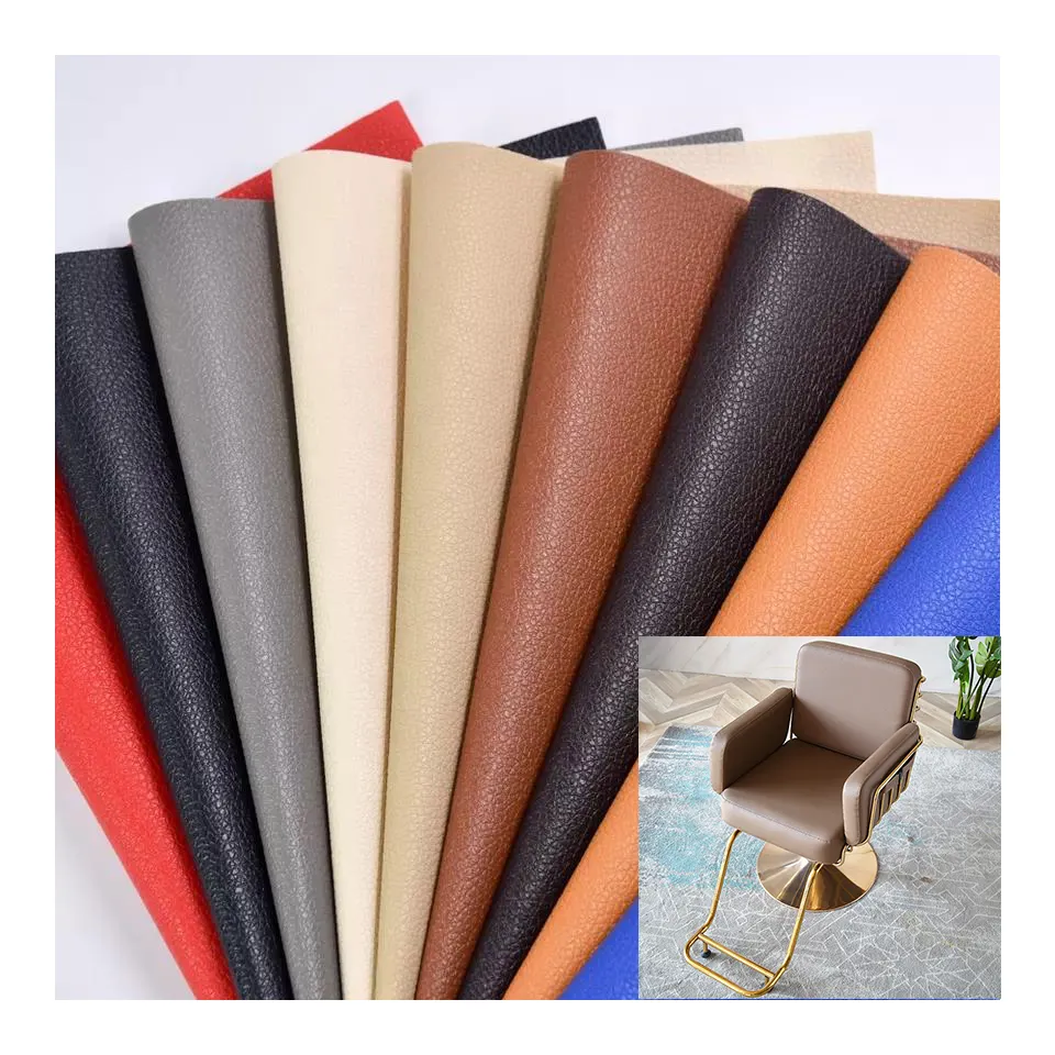 Cheap Wholesale artificial vinyl Leather synthetic Material PVC leather fabric for upholstery sofa/Public seat/car seat covers