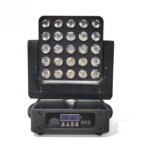 แผงไฟ LED เมทริกซ์เคลื่อนที่แบบไร้ขีดจำกัด25ชิ้น10W RGBW 4 in 1 LEDs DMX Matrix - Product Image 1