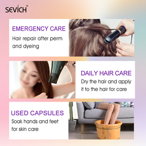 Sevich שיער ויטמין כמוסה מותג פרטי מרוקאי שמן שיער ויטמינים E עבור שיער טיפול צמיחה