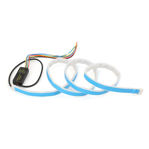 หลากสี RGB กล่องไฟท้ายด้านหลังแบบไดนามิก Streamer เบรคสัญญาณไฟเลี้ยวเตือน LED Strip Lighting 120ซม. 150ซม. Car Styling - Product Image 3