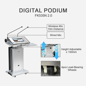 Bục Giảng đa phương tiện với bục thông minh màn hình trước 21.5 inch với bục Thông Minh Kỹ thuật số Micro - Product Image 3