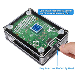 9 <strong>Layers</strong> Acrylic Box <strong>Raspberry</strong> <strong>Pi</strong> 3B+ Case with Cooling Fan Case For <strong>Raspberry</strong> <strong>Pi</strong> <strong>3</strong> Model B - Product Image 6