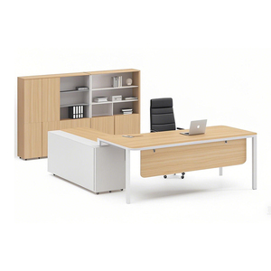 Escritorio de oficina ejecutivo moderno con almacenamiento incorporado Mesa de ordenador de muebles de oficina CEO Boss - Product Image 6