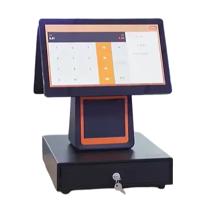 Bozz Écran Tactile Tout En Un Double Écran Check Point Pos Système Android Cloud Pos Terminal Caisse Enregistreuse