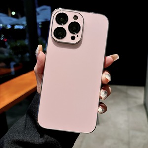 New Arrival AG Case With Electroplate Glossy Edge and Matte Edge Frosted Phone <strong>Cover</strong> for IPhones 15 Pro Max - Product Image 4