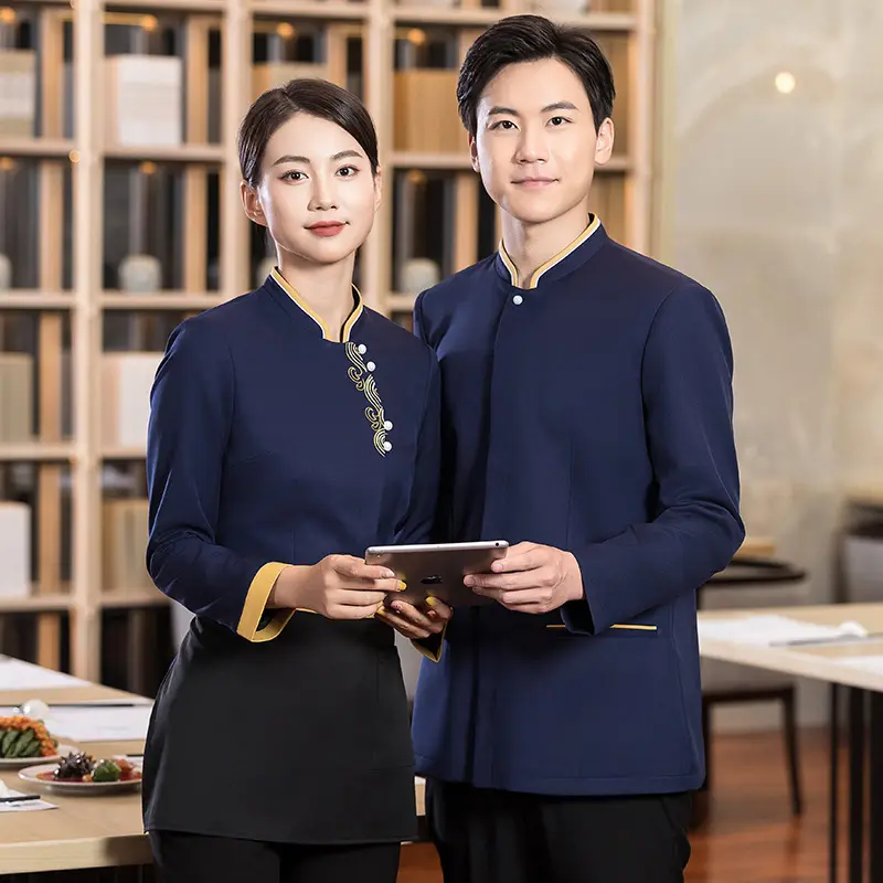 Uniformi Hotel Receptionist Uniform Designs Hotel Uniform Reception per la governante dell'hotel