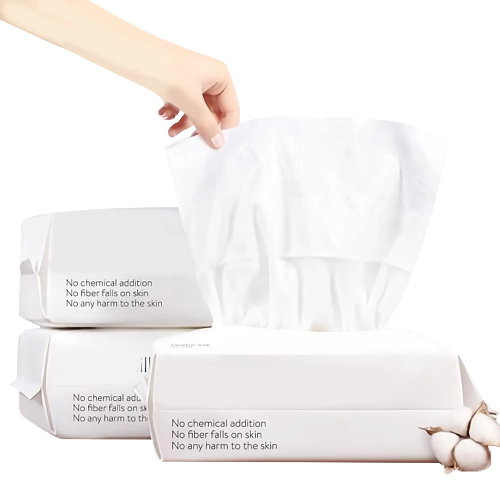 XTRA-toalla facial Suave para adultos, pañuelos faciales de algodón para limpieza diaria