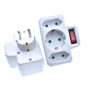 Convertidor de enchufe un turno múltiples dos o tres agujero adaptador expansión Multi-función de conversión de energía macho - Product Image 1