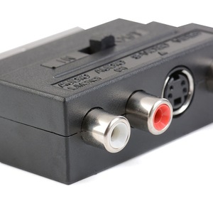 AV-Audio-und Video-SCART-Cinch-Wandler 21P Pin European Color Difference Line S-Anschluss stecker Netzteil adapter - Product Image 3