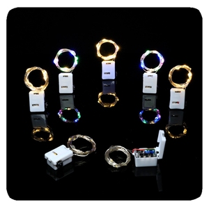 NUEVA cuerda de alambre de cobre Caja de batería de botón de modo intermitente de 3 funciones Luces de serie decorativas Led Luz de vacaciones - Product Image 3