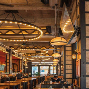 Creative Industrial Style Loft bar Restaurant Chandelier Music bar Circular <strong>Light</strong> Coffee Shop Retro LED Circular <strong>Light</strong> - Product Image 2