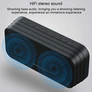 Luces de visualización de tiempo, altavoz portátil con alarma de espejo, Subwoofer BT 5,0, altavoz multifunción, compatible con tarjeta TF, AUX, Radio FM - Product Image 4