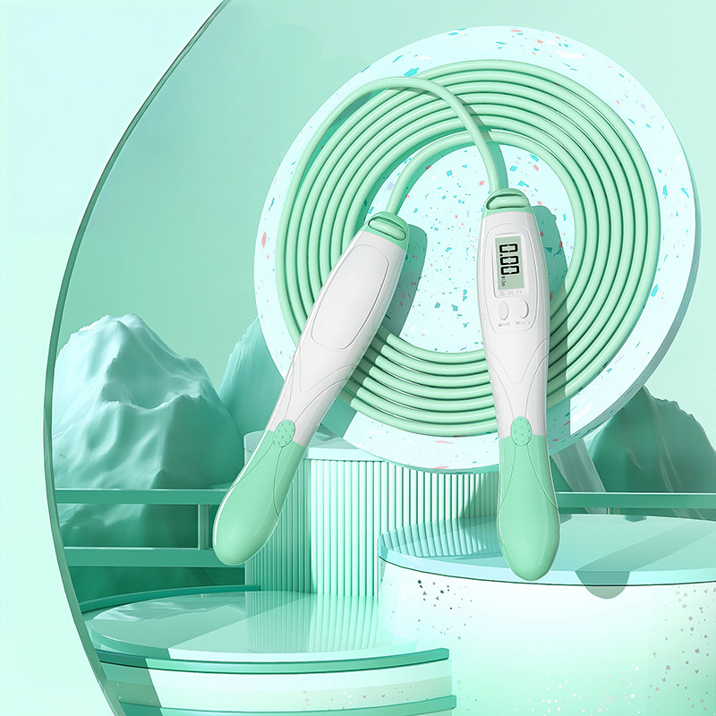 Green and white with rope