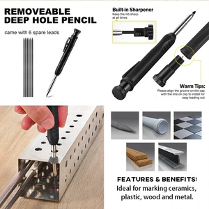 Saker çok fonksiyonlu kazıma aracı inşaat kalem Scribe aracı derin delikli kalem DIY ahşap yazı göstergesi scriber - Product Image 3