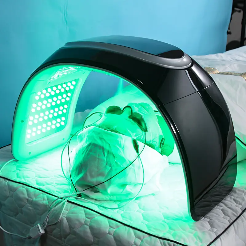 Nieuwste Gezichts Schoonheidsbehandelingen Machines Led Lichttherapie Pdt Machine Voor Thuisgebruik Huidverjonging 7 Kleuren Desktop Led Foton