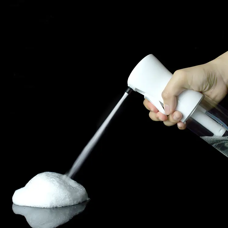 Spray de espuma contínua para limpeza doméstica, garrafa de plástico de 200ml, 300ml e 500ml em estoque