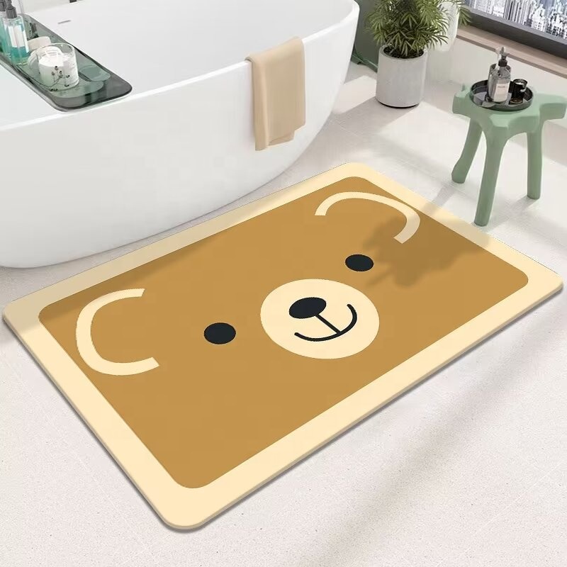 Tapis de douche en velours cristal-E