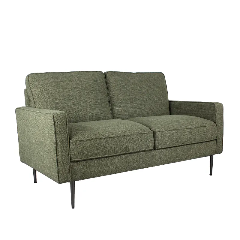 أريكة مجعدة مخصصة من Chingxin أريكة عصرية بمقعدين من قماش الأفوكادو الأخضر للمنزل