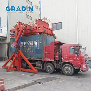 Werks ausfuhr 35ton Container Tilter System zum effizienten Be-und Entladen von Material transport geräten