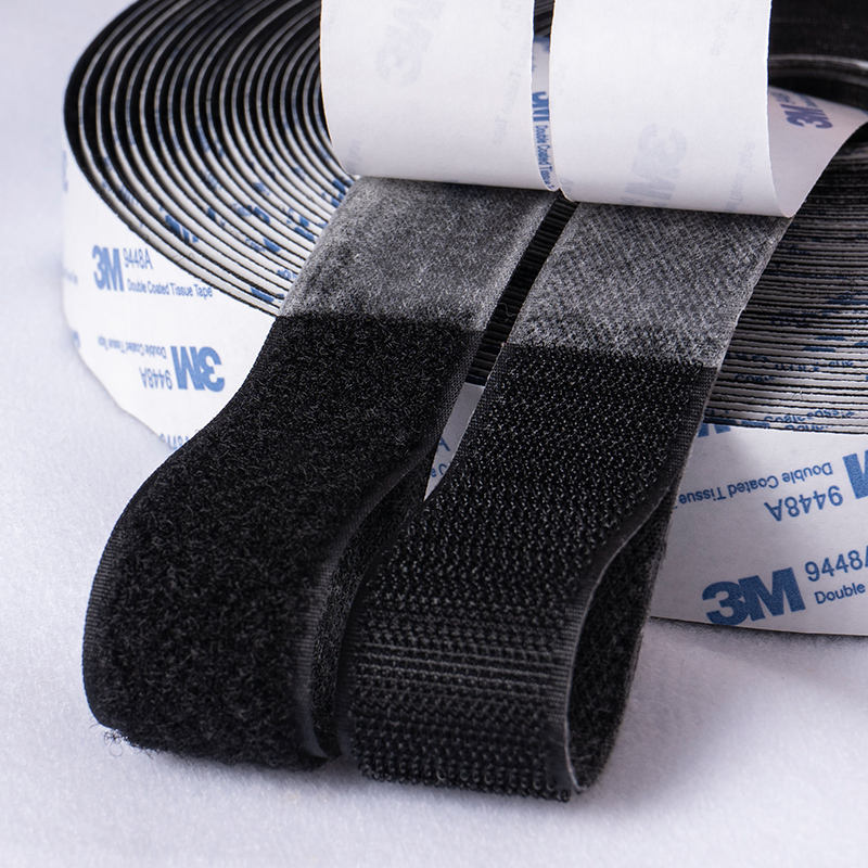 Black 16mm Hook + Loop